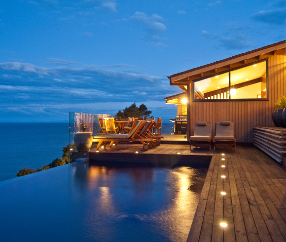 Relaxing spa environment